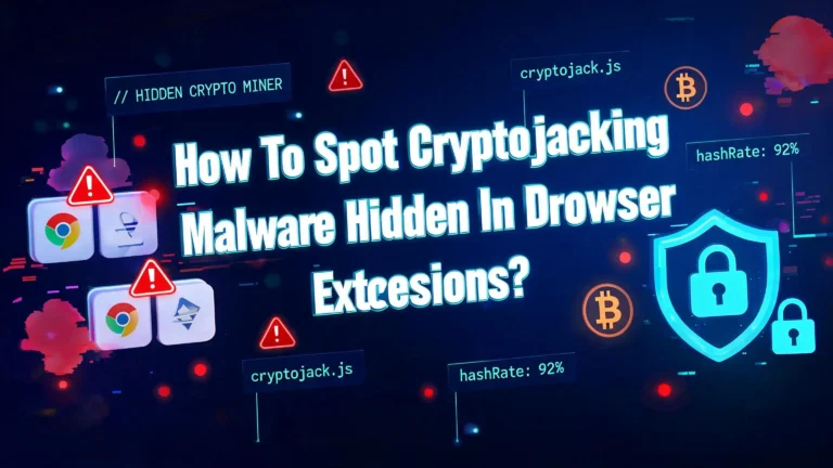 How To Spot Cryptojacking Malware Hidden In Browser Extensions?