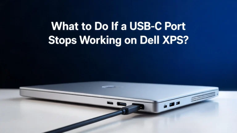 What to Do If a USB C Port Stops Working on Dell XPS?
