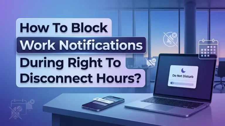 How To Block Work Notifications During Right To Disconnect Hours?