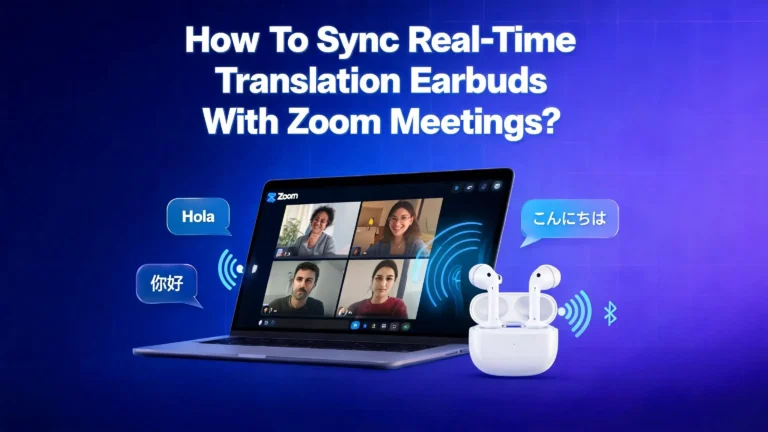 How To Sync Real Time Translation Earbuds With Zoom Meetings?