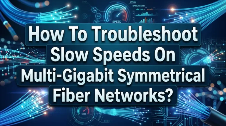 How To Troubleshoot Slow Speeds On Multi Gigabit Symmetrical Fiber Networks?