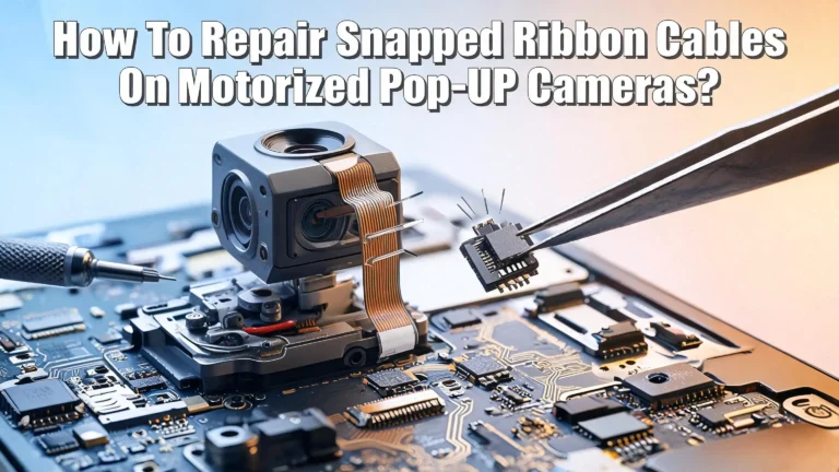 How To Repair Snapped Ribbon Cables On Motorized Pop Up Cameras?