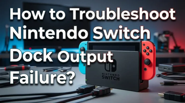 How to Troubleshoot Nintendo Switch Dock Output Failure?