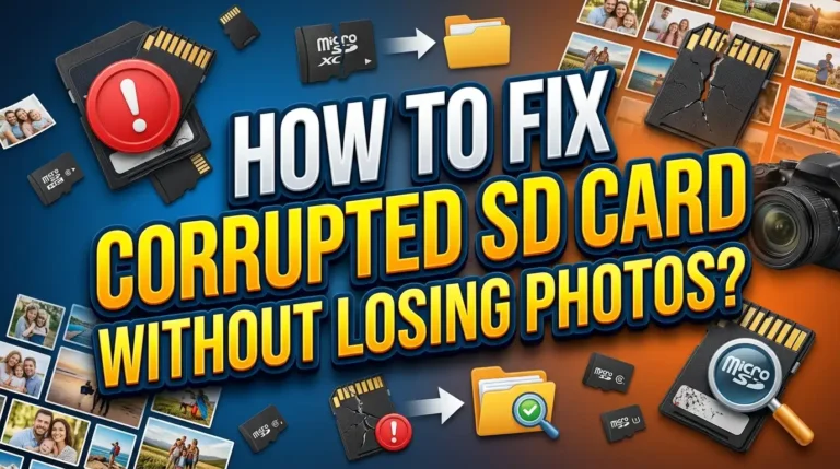 How to Fix a Corrupted SD Card Without Losing Your Photos?