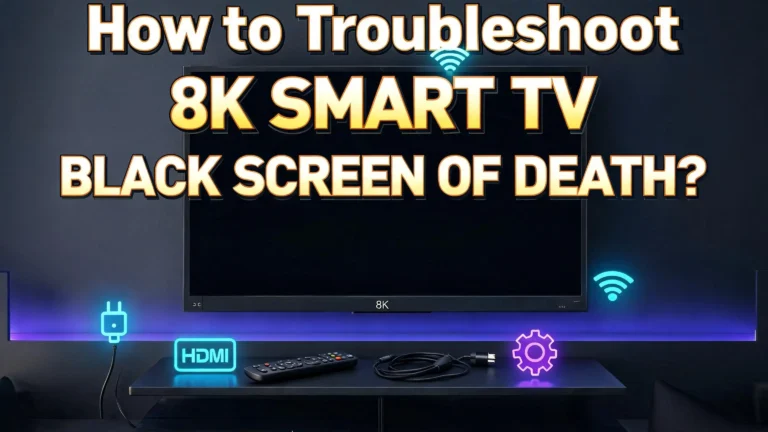 How to Troubleshoot 8K Smart TV Black Screen of Death?