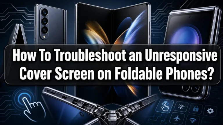 How To Troubleshoot an Unresponsive Cover Screen on Foldable Phones?