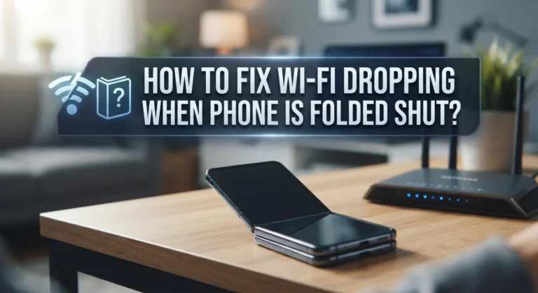 How To Fix Wi-Fi Dropping When Phone Is Folded Shut?