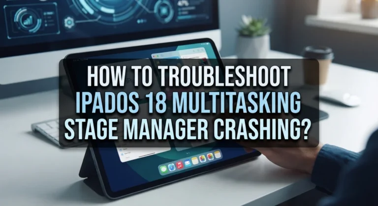 How To Troubleshoot iPadOS 18 Multitasking Stage Manager Crashing?